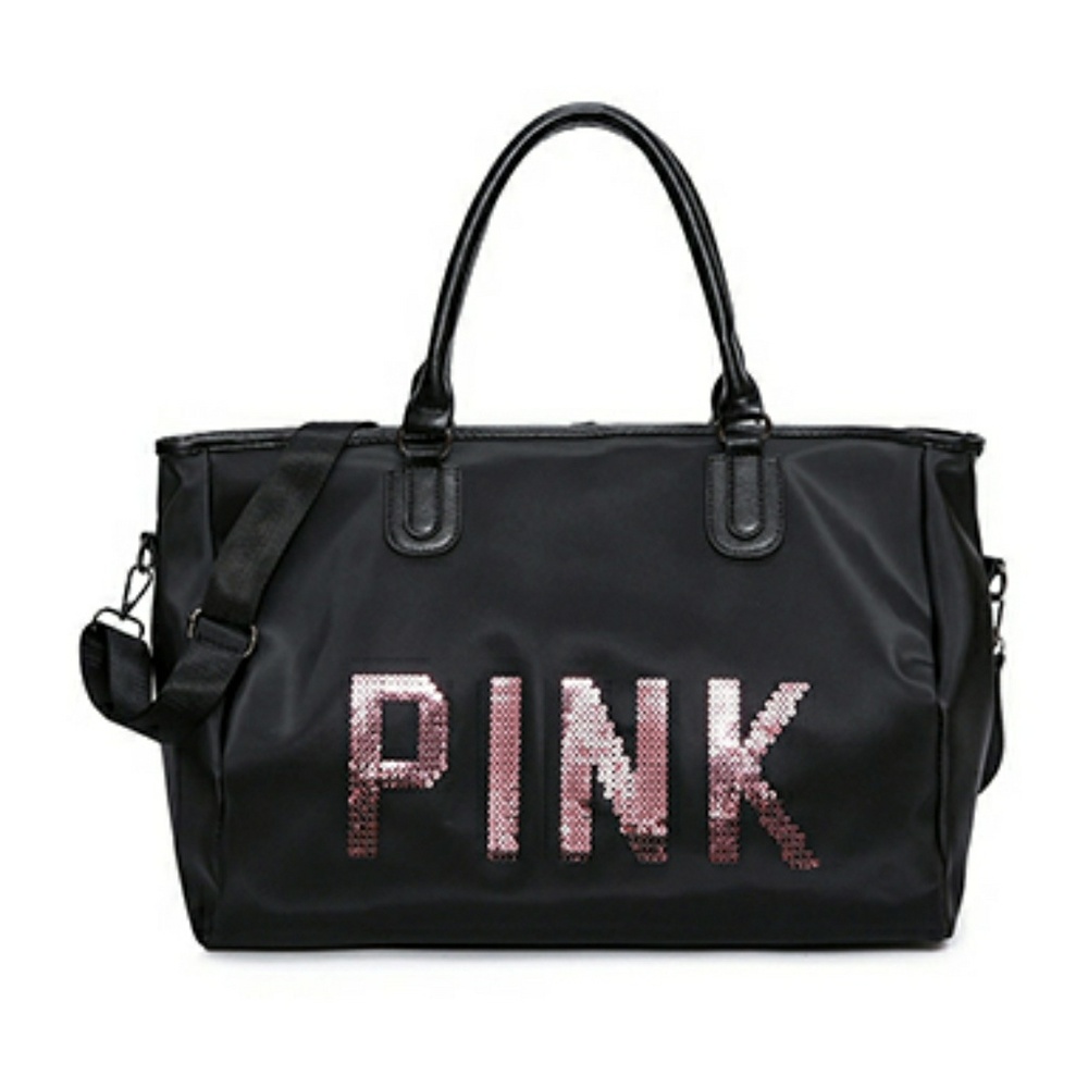 Pink athletic bag